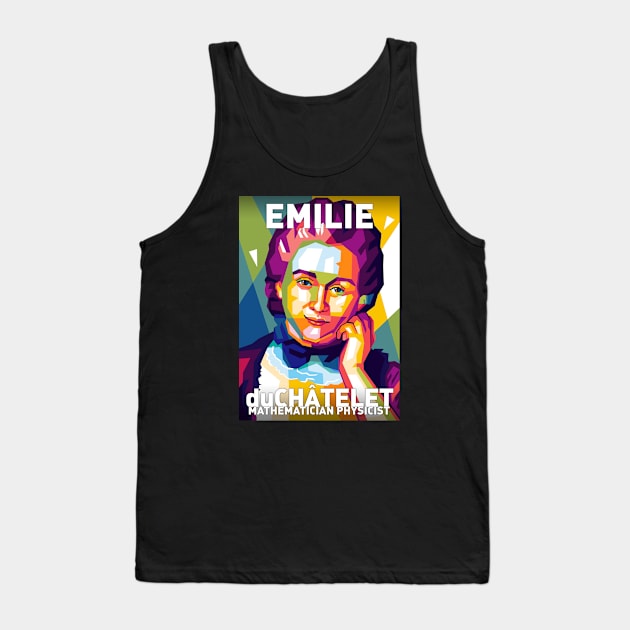 Emilie du Chatelet Tank Top by Shecience